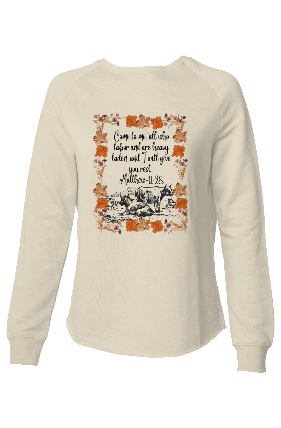 Womens Lightweight Wash Sweatshirt